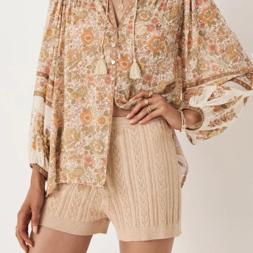 Spell Frenchie Rib Short in Champagne - Picture 1 of 9